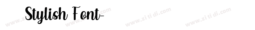 获取 Stylish Font字体转换